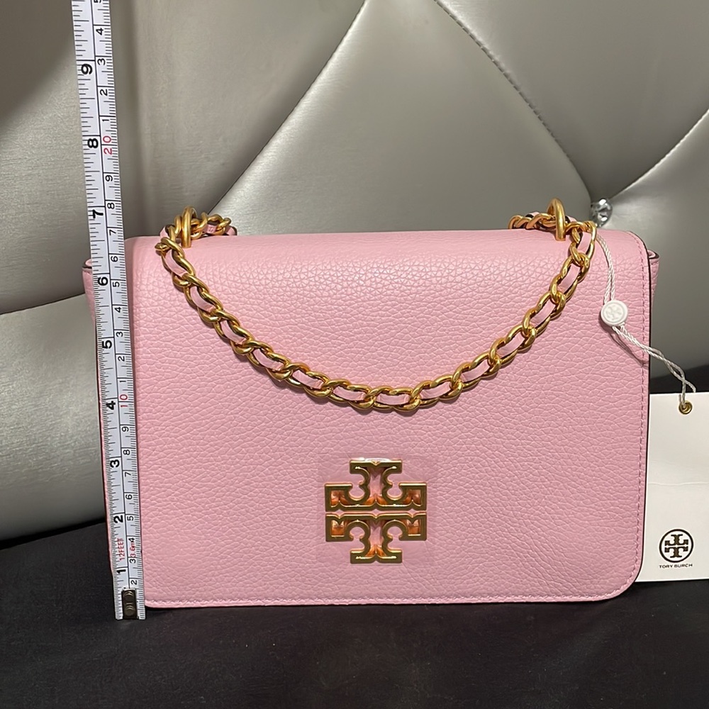 Tory Burch Britten Adjustable Shoulder Bag Set-Wallet—Surprise Lily/652 - Picture 3 of 16